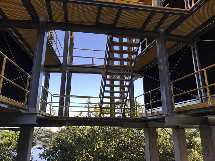 FRP Mesh walkways and stairs